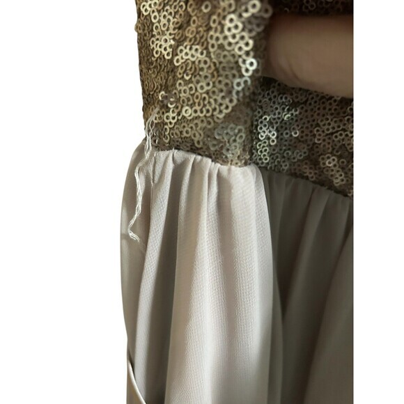 Christina Wu Size 12  Taupe Formal‎ Mother Of Bride Groom Dress NWT Smal… - Picture 8 of 10